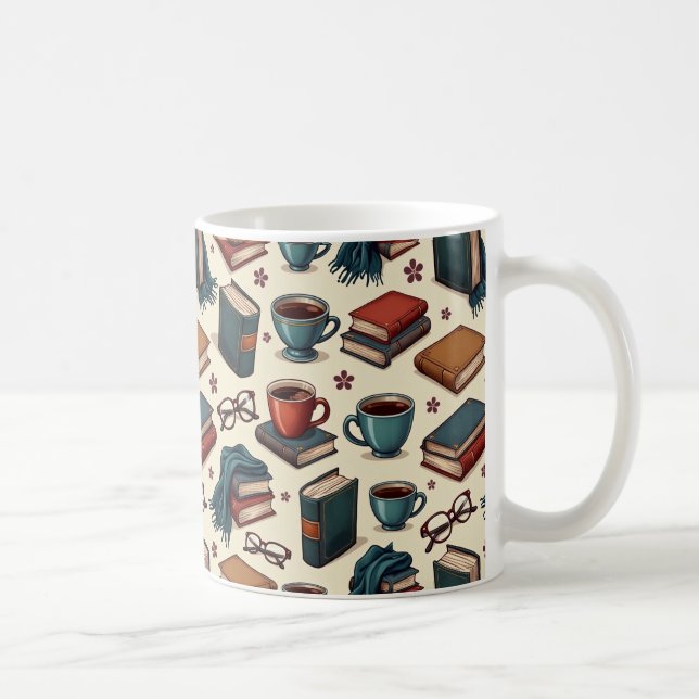 Kaffee & Bücher Kaffeetasse (Rechts)