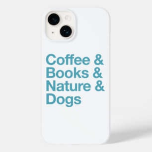Kaffee & Bücher & Natur & Hunde Telefongehäuse (bl Case-Mate iPhone 14 Hülle
