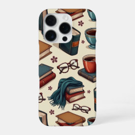 Kaffee & Büchersammlung iPhone 16 Pro Hülle