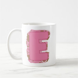 Kaffee Buchstabe E: Monogramm Anfangsbuchstabe Kaffeetasse