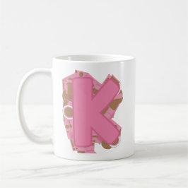 Kaffee Buchstabe K: Monogramm Initiale Kaffeetasse