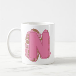 Kaffee Buchstabe N: Monogramm Anfangsbuchstabe Kaffeetasse