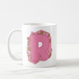 Kaffee Buchstabe R: Monogramm Anfangsbuchstabe Kaffeetasse