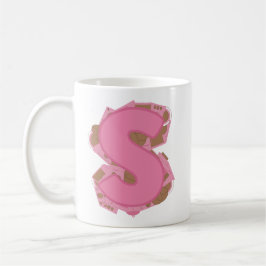 Kaffee Buchstabe S: Monogramm Anfangsbuchstabe Kaffeetasse