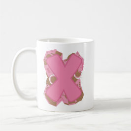 Kaffee Buchstabe X: Monogramm Anfangsbuchstabe Kaffeetasse