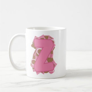 Kaffee Buchstabe Z: Monogramm Initiale Kaffeetasse