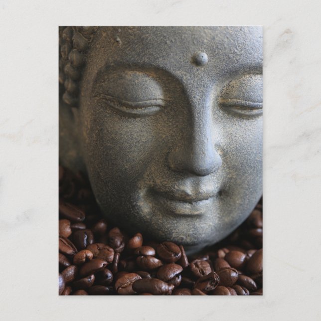 Kaffee Buddha Postkarte (Vorderseite)