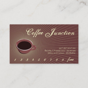 Kaffee-Burst-Drink-Punch/Loyalitätskarte Treuekarte