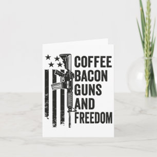 Kaffee Bycon Waffen Und Freiheit - BBQ-Grill-Trink Karte