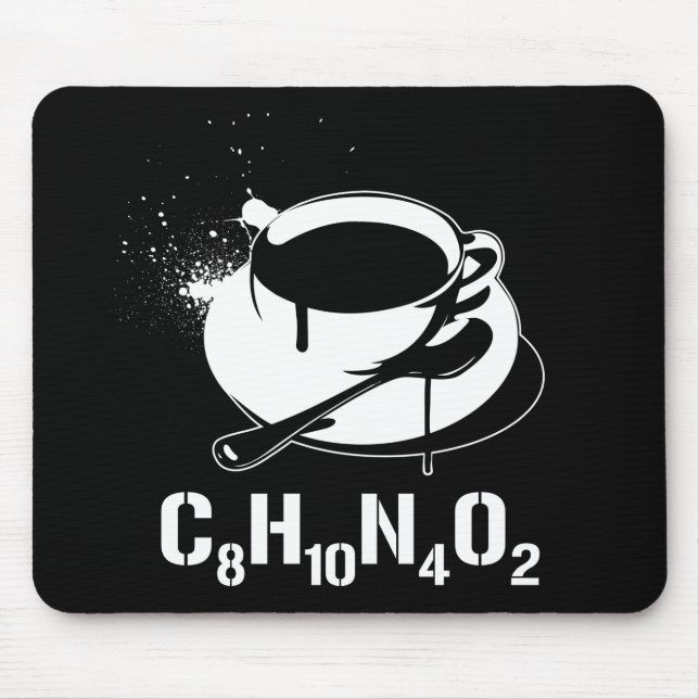 Kaffee C8H10N4O2 Mousepad (Vorne)