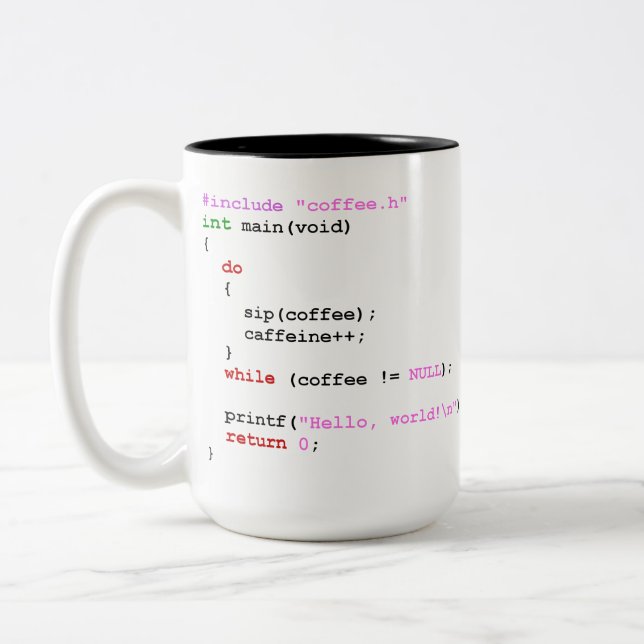 Kaffee.c Zweifarbige Tasse (Links)