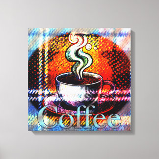 Kaffee Café Java Leinwanddruck