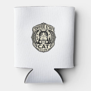 Kaffee Café Katze Lustige Katze Grafik - Kaffee Ca Dosenkühler