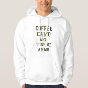 KAFFEE CAMOUFLAGE UND TONNEN AMMO . HOODIE