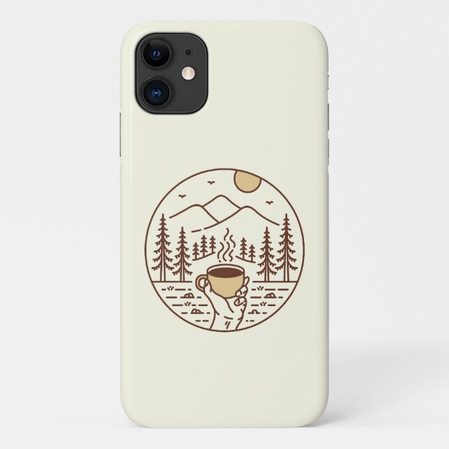 Kaffee Camp und Natur 2 Case-Mate iPhone Hülle (Rückseite)