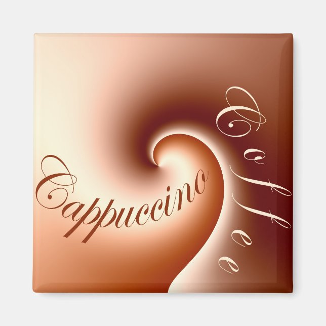 Kaffee Cappuccino - Magnet (Vorne)