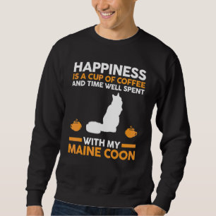 Kaffee Cat Maine Coon Sweatshirt