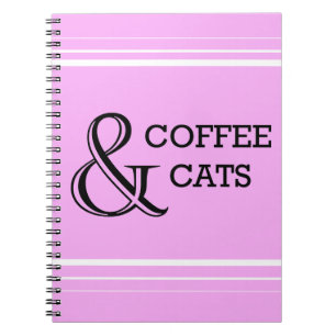 Kaffee & Cats Notebook Notizblock