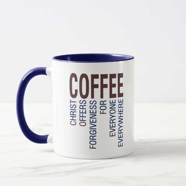 Kaffee Christlich Akronym Tasse (Links)