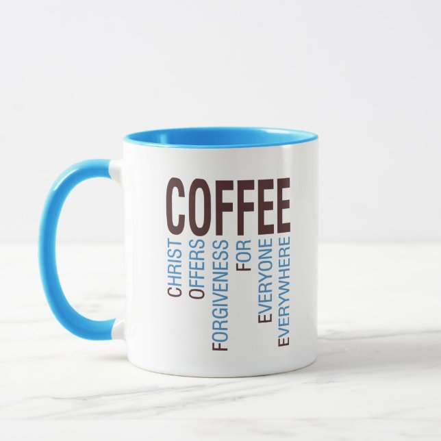 Kaffee Christlich Akronym Tasse (Links)