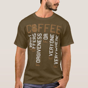 Kaffee Christus bietet Vergebung Weihnachten Glaub T-Shirt