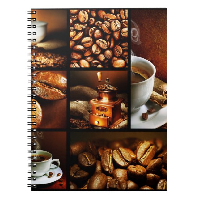 Kaffee-Collage 2 Notizblock (Vorderseite)
