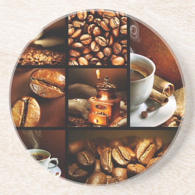 Kaffee-Collage 2 Untersetzer (Vorne)