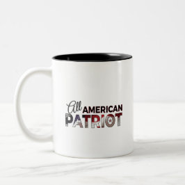 Kaffee-Cup: Alle amerikanischen Patriot Zweifarbige Tasse