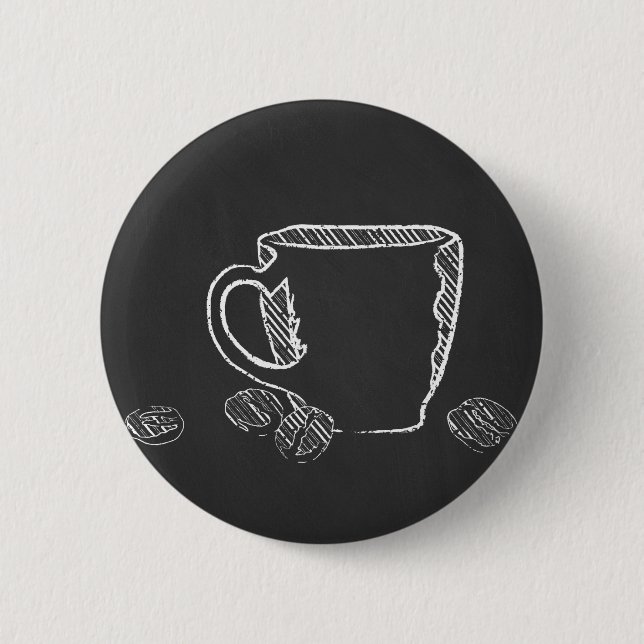 KAFFEE CUP CHALK BUTTON (Vorderseite)