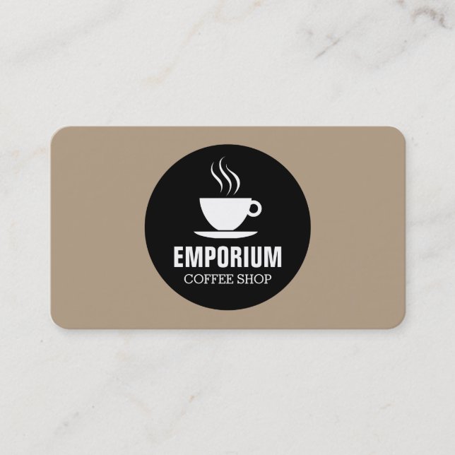 Kaffee-Cup Circle - Kaffee b69f85 Visitenkarte (Vorderseite)