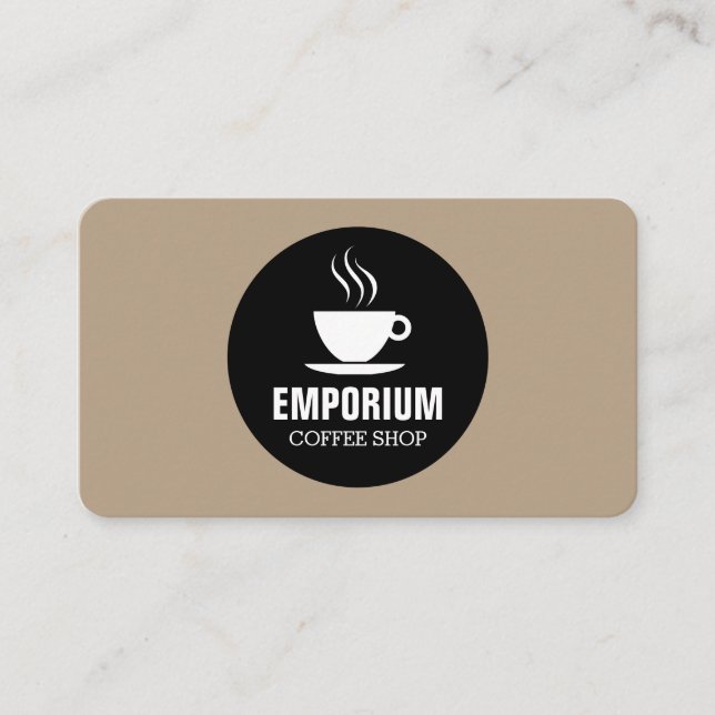 Kaffee-Cup Circle - Kaffee b69f85 Visitenkarte (Vorderseite)