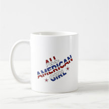 Kaffee-Cup: Das ganze amerikanische Mädchen