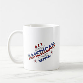 Kaffee-Cup: Das ganze amerikanische Mädchen Kaffeetasse