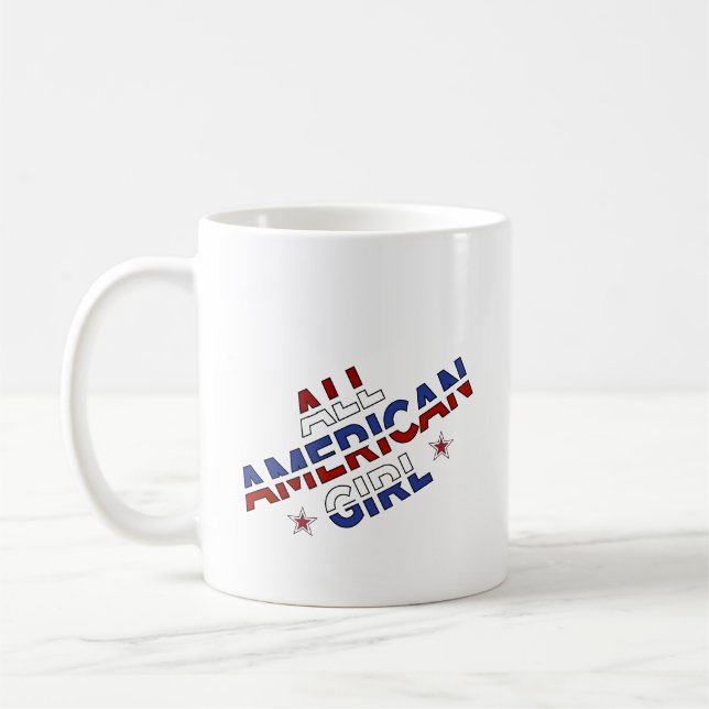 Kaffee-Cup: Das ganze amerikanische Mädchen Kaffeetasse (Links)
