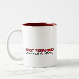 Kaffee-Cup: Erste Responder Zweifarbige Tasse