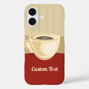 Kaffee-Cup-Fall Mate iPhone-Fall iPhone 16 Hülle