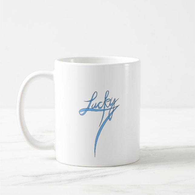 Kaffee-Cup: Glückskript Kaffeetasse (Links)