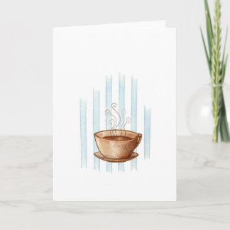 Kaffee-Cup-Grußkarte Karte