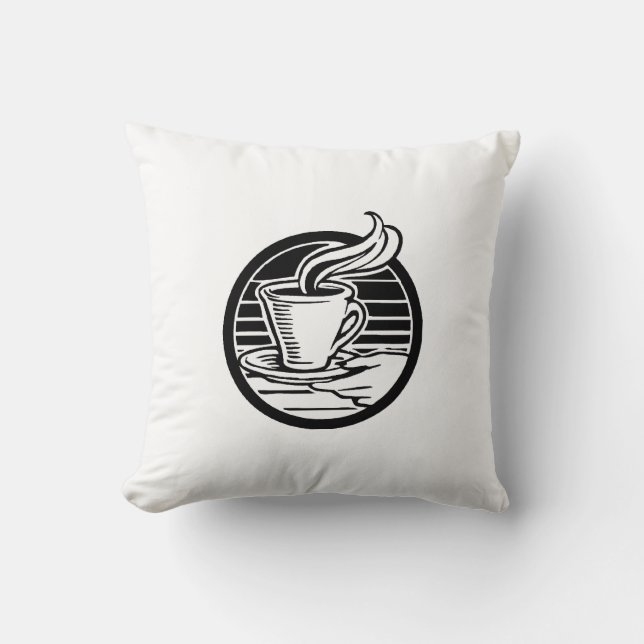 Kaffee-Cup-Kissen anpassbar Kissen (Vorderseite)