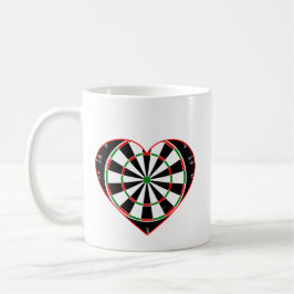 Kaffee Cup Liebe Darts mit Herzdesign Kaffeetasse