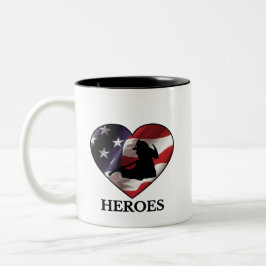 Kaffee-Cup: "Liebe Fireman" Zweifarbige Tasse