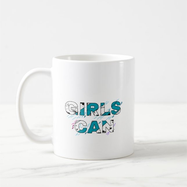Kaffee-Cup: Mädchen können Kaffeetasse (Links)