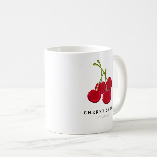 Kaffee-Cup mit Rot-Weiß-Ton-Highlight Kaffeetasse (VorderseiteRechts)