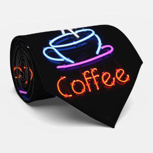 Kaffee Cup Neuronenzeichen Krawatte