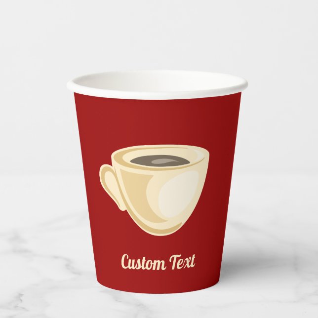 Kaffee Cup Papier Cups Pappbecher (Vorderseite)
