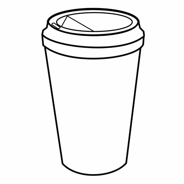 Kaffee-Cup (Papierzuführung) Fotoskulptur Magnet (Vorne)