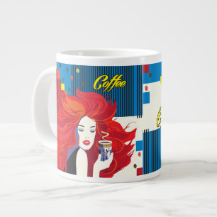 Kaffee Cup Schöne Mode POP-ART Trendy Jumbo-Tasse