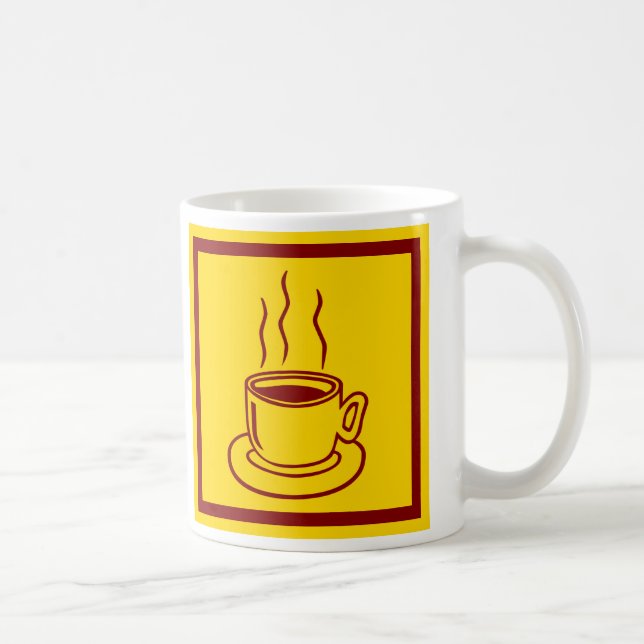 Kaffee-Cup-Tasse Kaffeetasse (Rechts)
