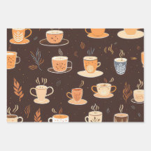 Kaffee-Cup Thema Umschlagpapier
