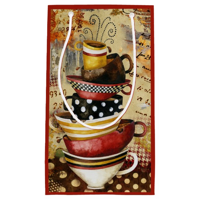 Kaffee Cups Göttliche Geschenktasche Kleine Geschenktüte (Vorderseite)